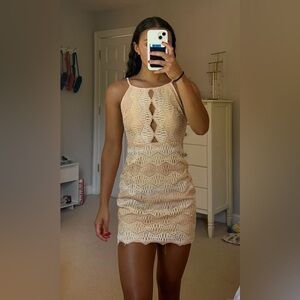 STORIA Coquette Stylish Casual Chic Y2K Sexy Retro Halter Party Flirty Dress SzM